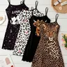 4-Pack Women's Cami Nightdresses Loungewear, Assorted Prints, Casual Loose Sleepwear, Spring Summer Home Essentials