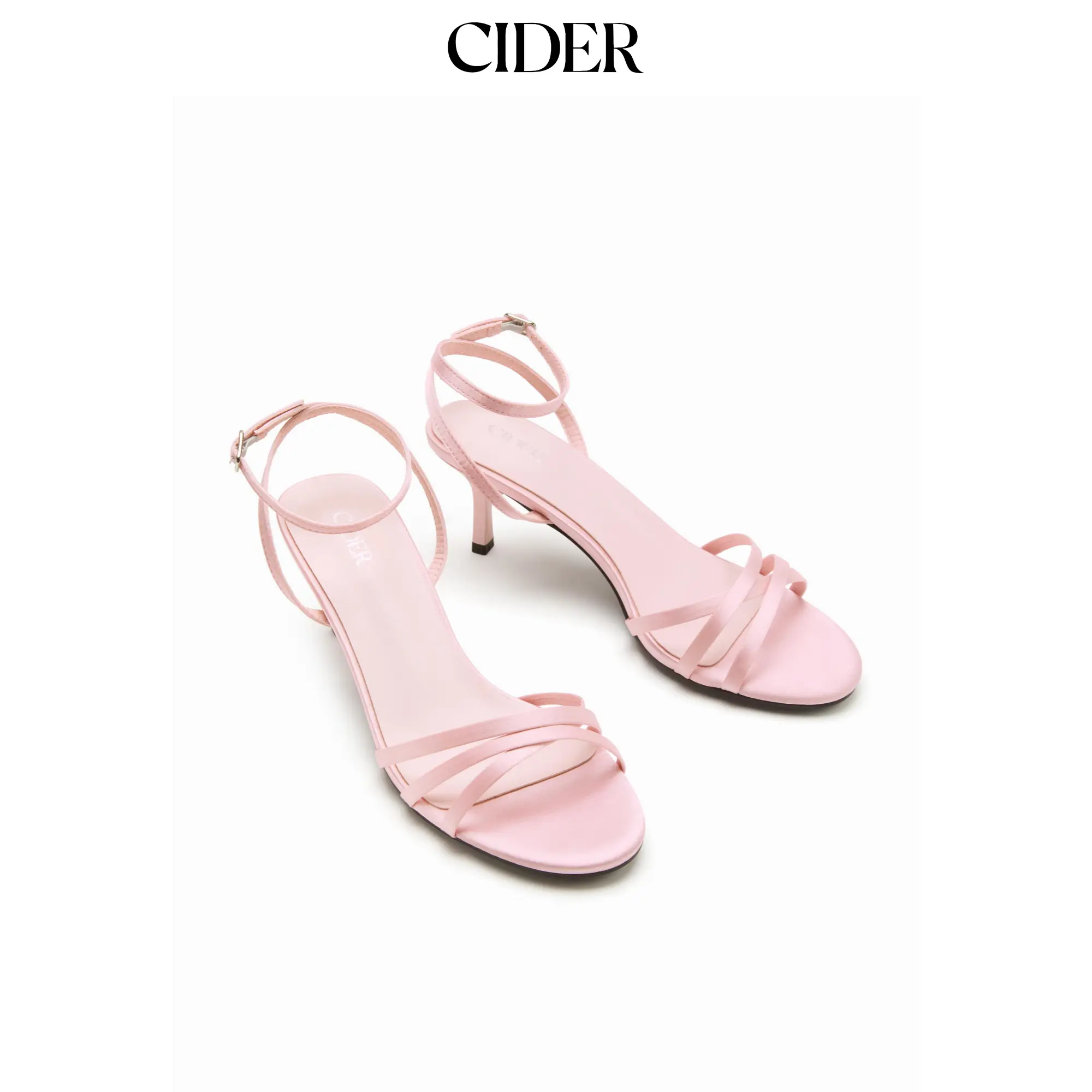 Cider ADJUSTABLE STRAP SLINGBACK KITTEN HEELS