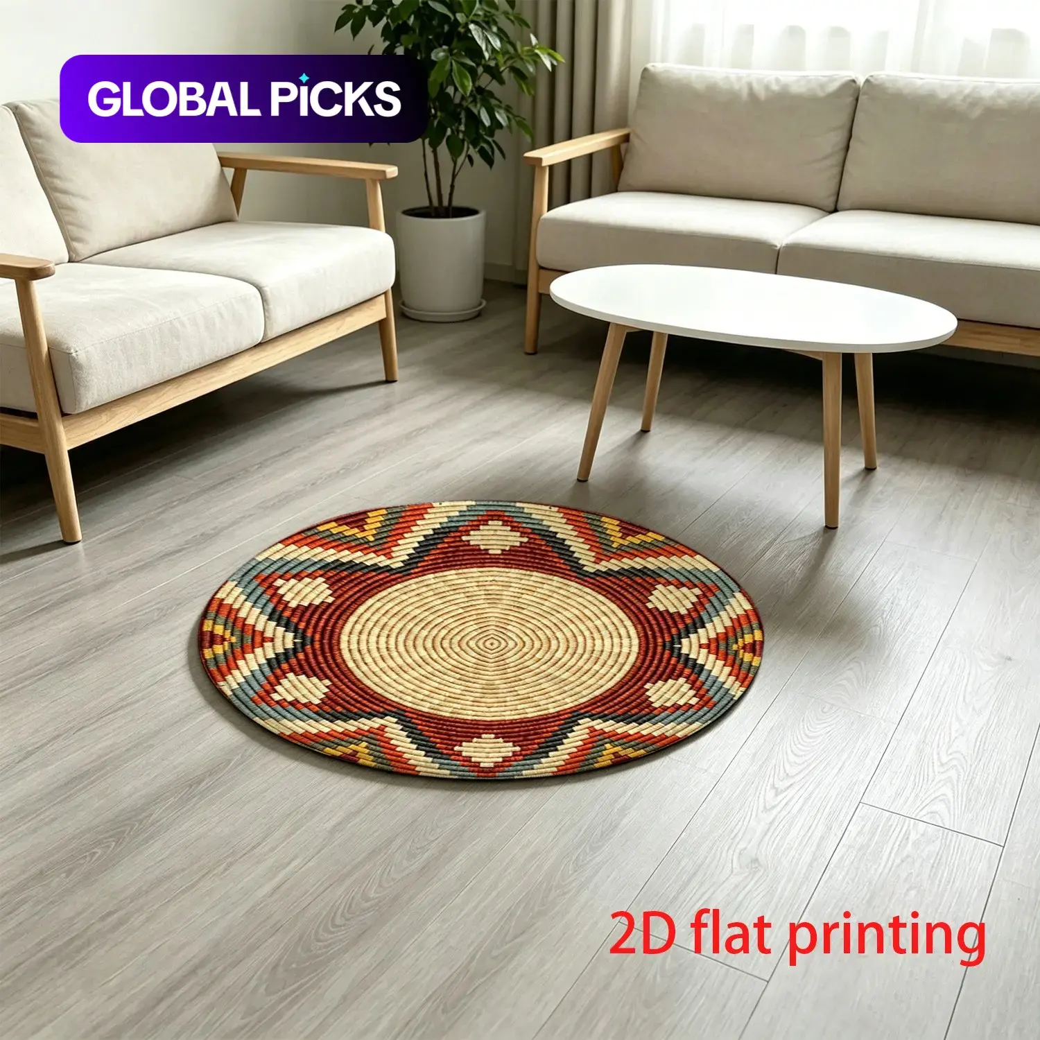 Creative Decorative Floor Mat, Area Rug, Home Decor Rug for Bedroom, Living Room, Balcony and Hotel, Ideal for Festive Occasions #GLOBAL PICKS