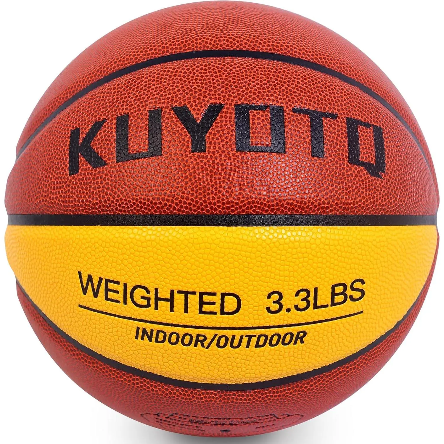 3LBS/3.3LBS/2.2LBS Weighted Heavy  Basketball 29.5/28.5" in and Outdoor Improving Handling Dribbling Passing Rebounding Skill Composite Size 7/6 Weighted  Basketball Equipment