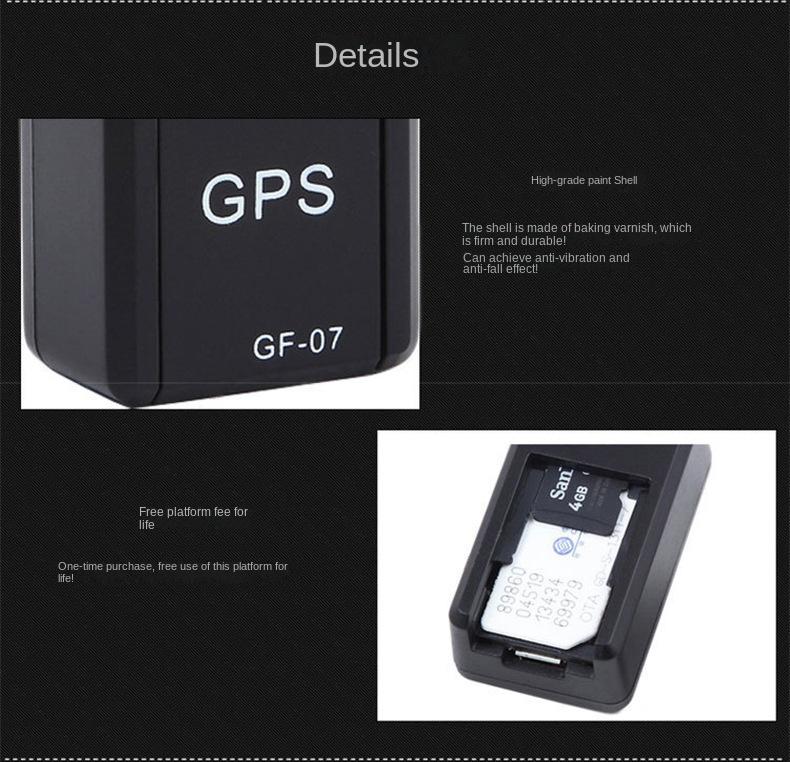 Mini GF 07 GPS Car Tracker Real Time Tracking Anti Theft Anti Lost Locator Strong Magnetic Mount SIM Message Positioner Mini GF 07 GPS Car Tracker Real Time Tracking Anti Theft Anti Lost Locator Strong Magnetic Mount SIM Message Positioner