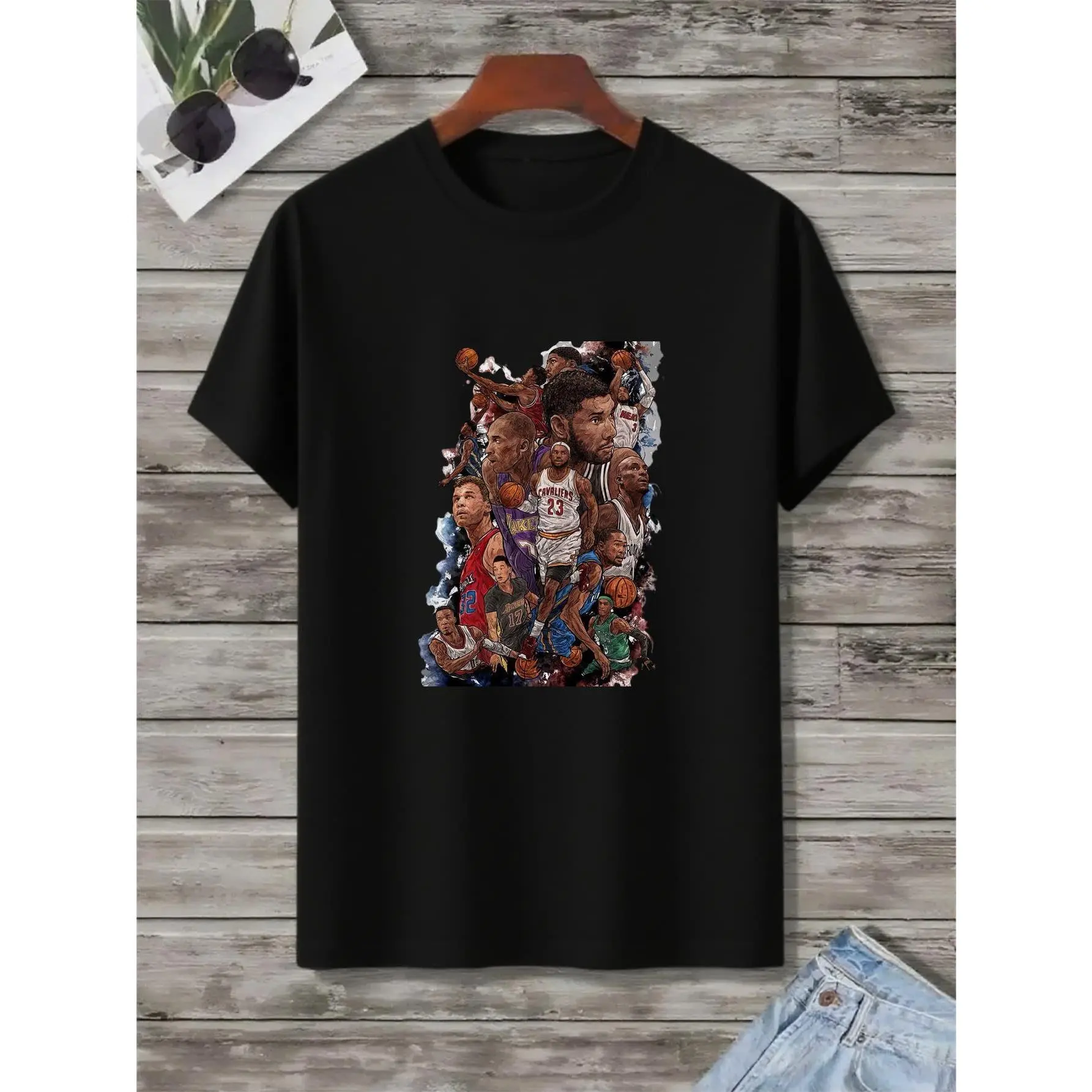 Streetwear Basketball Legends Graphic T-Shirt Sports Enthusiasts Edition- Men's and women's, Street trends, daily traffic, essential for dating