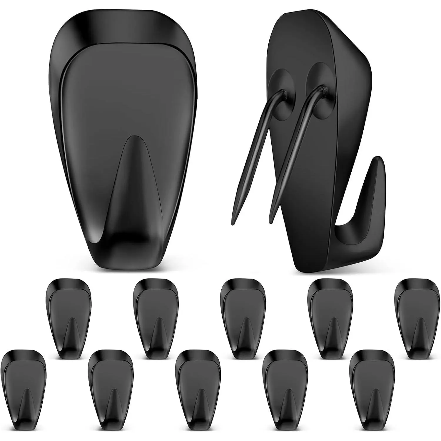 Cubicle Hooks Fabric Panel Wall Hooks Cubicle Clips Picture Hangers for 40 Lbs Office  Kitchen Room Board  Supplies(Black,10 Pieces)