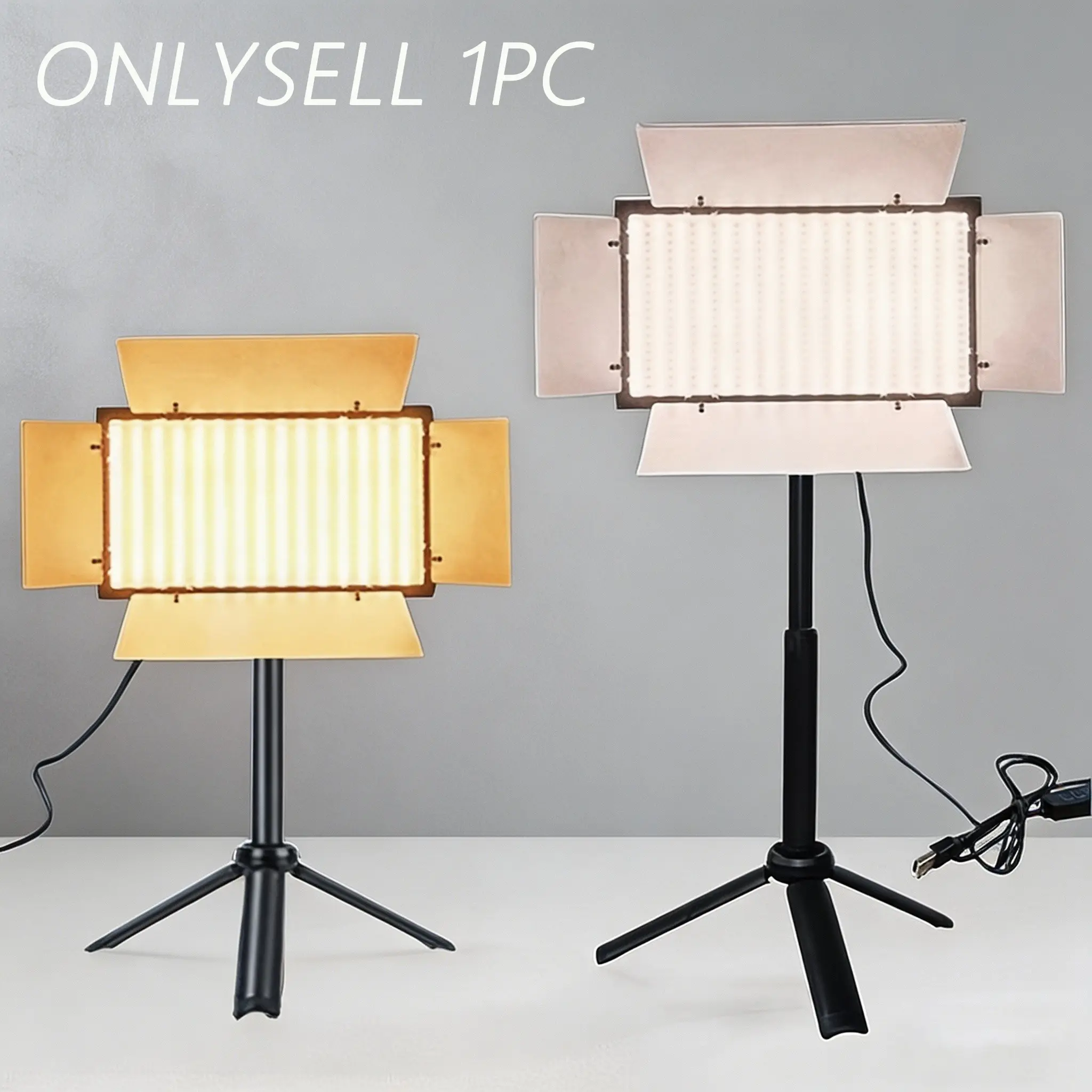 Portable LED Video Light, Dimmable & USB Powered, Ideal for Streaming and Photography, Compact Design for Easy Portability, Dimmable Video Lighting