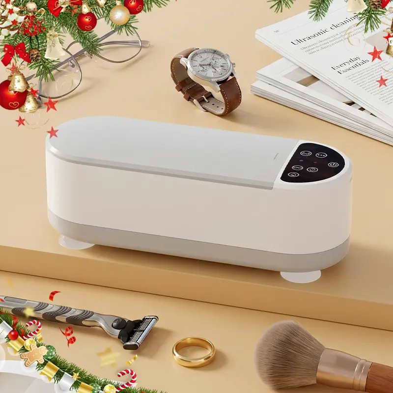 New portable ultrasonic cleaner with 2 modes, USB charging, jewelry and glasses cleaning machine, suitable for travel and home use