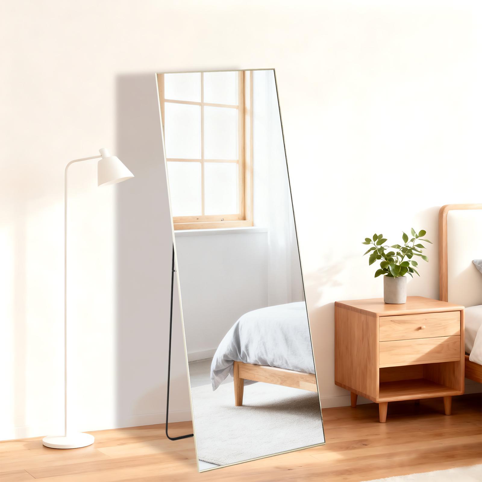 56"x15" Rectangle Full Length Standing Floor Mirror – Full Body Mirror for Bedroom, Living Room & Dressing Areas, Sleek Rectangle Design to Complement Modern/Contemporary Decor