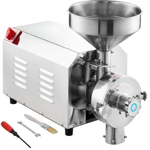 VEVOR Soybean Grinder Commercial Grinding Machine for Spices 3000W Corn Mill Grinder 100 KG/H Stainless Steel Corn Grinder Industrial Flour Milling Machine for Pepper Soybean Peanut Corn Grains