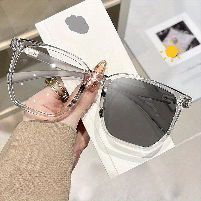 2-Pack Large Frame Reading Glasses with Gray Lens - Presbyopia Eyeglasses Suitable for Women & Men, +0.50 to +1.75 & +4.0 Diopters Strength, Age-Related near Vision