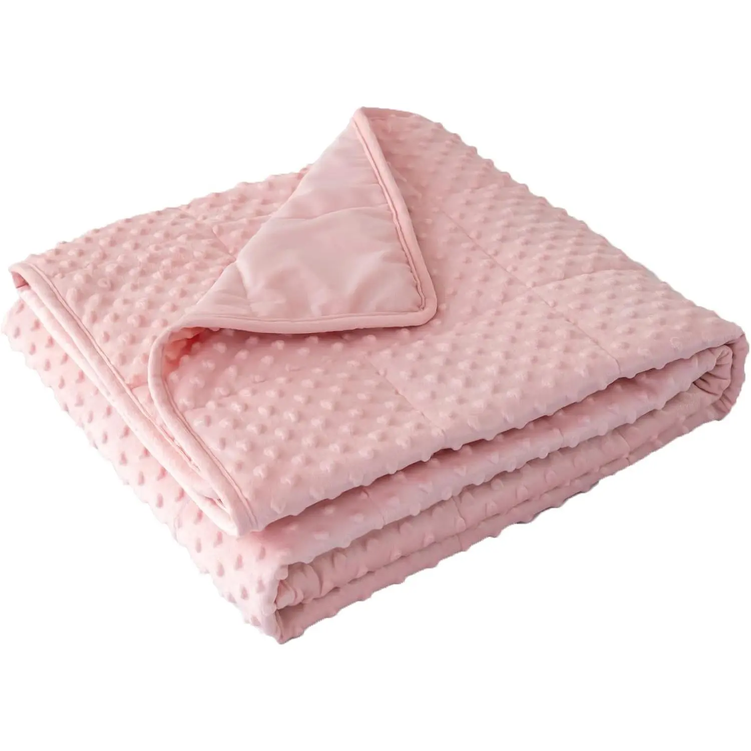 Weighted Blanket for Adult Sleep - Heavyweight Minky Texture, Reversible Soft Fabric, Synthetic Fiber Duvet, Bead Distribution, All Seasons Use (5lb, 36in*48in), Modern Bedding Throw