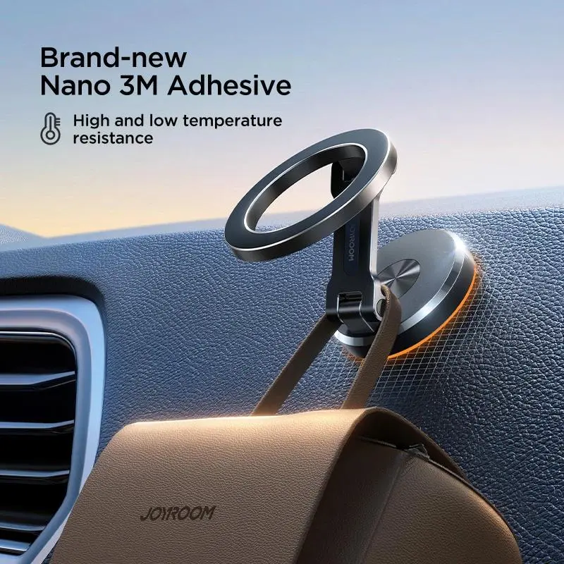 Joyroom 360° Rotation Magnetic Car Phone Holder All-Metal Magnetic Cell Phone Stand Dashboard Mount For iPhone 17 16 15 14 13 12 Adjustable Rotating 360-Degree Starlink Mini Mount Kit play cd slot brackets
