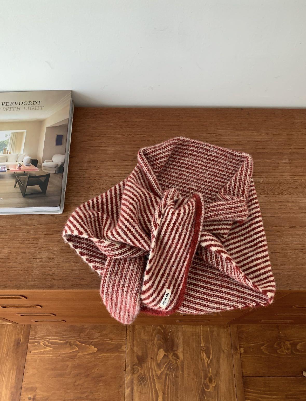 Single Color Cashmere Scarf, Thick Wool Knit Shawl, Fluffy Soft Scarf, Lazy Style, Versatile Korean Aesthetic, Unisex, Fall & Winter