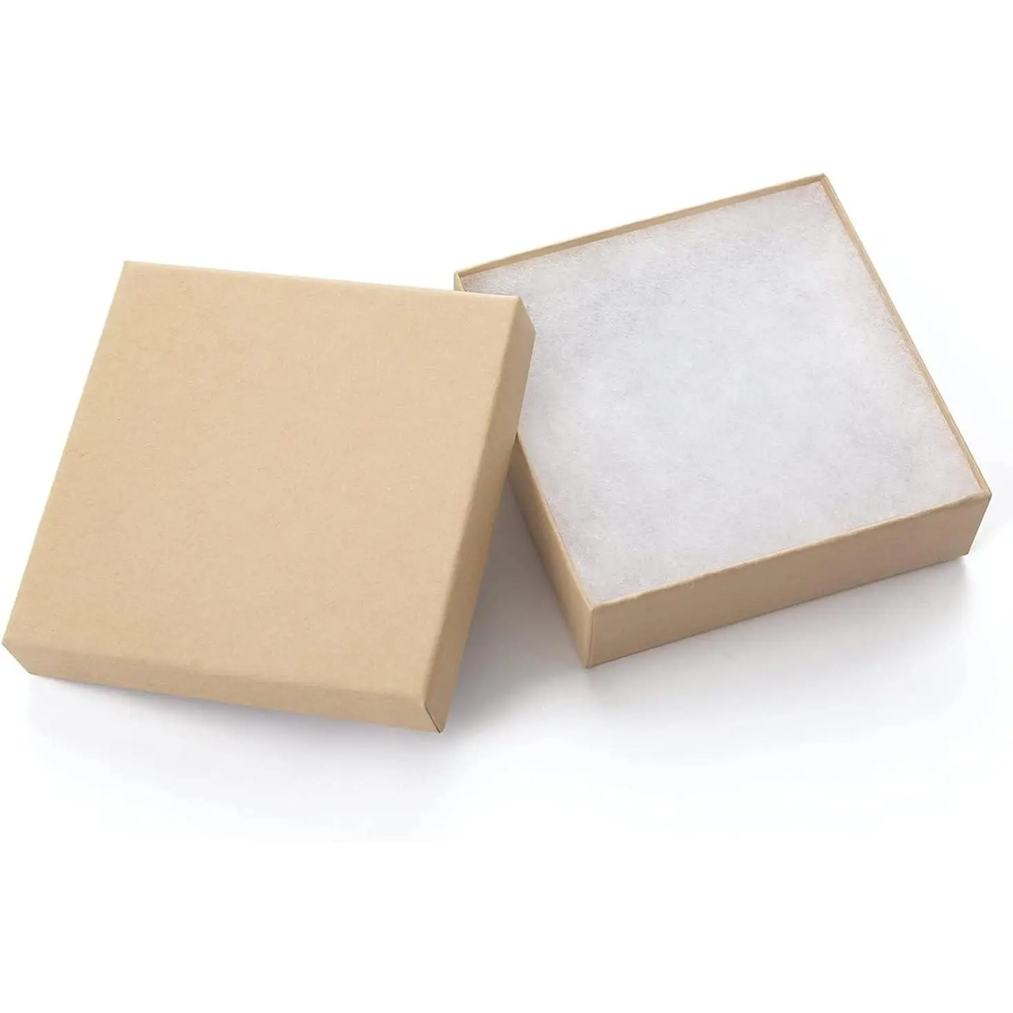 Jewelry Gift Boxes 20 Pack 3.5x3.5x1 Inch Cardboard Jewelry Boxes,Small Gift Boxes for Jewelry Earrings Necklaces Handmade Bangles Bracelets(Brown)