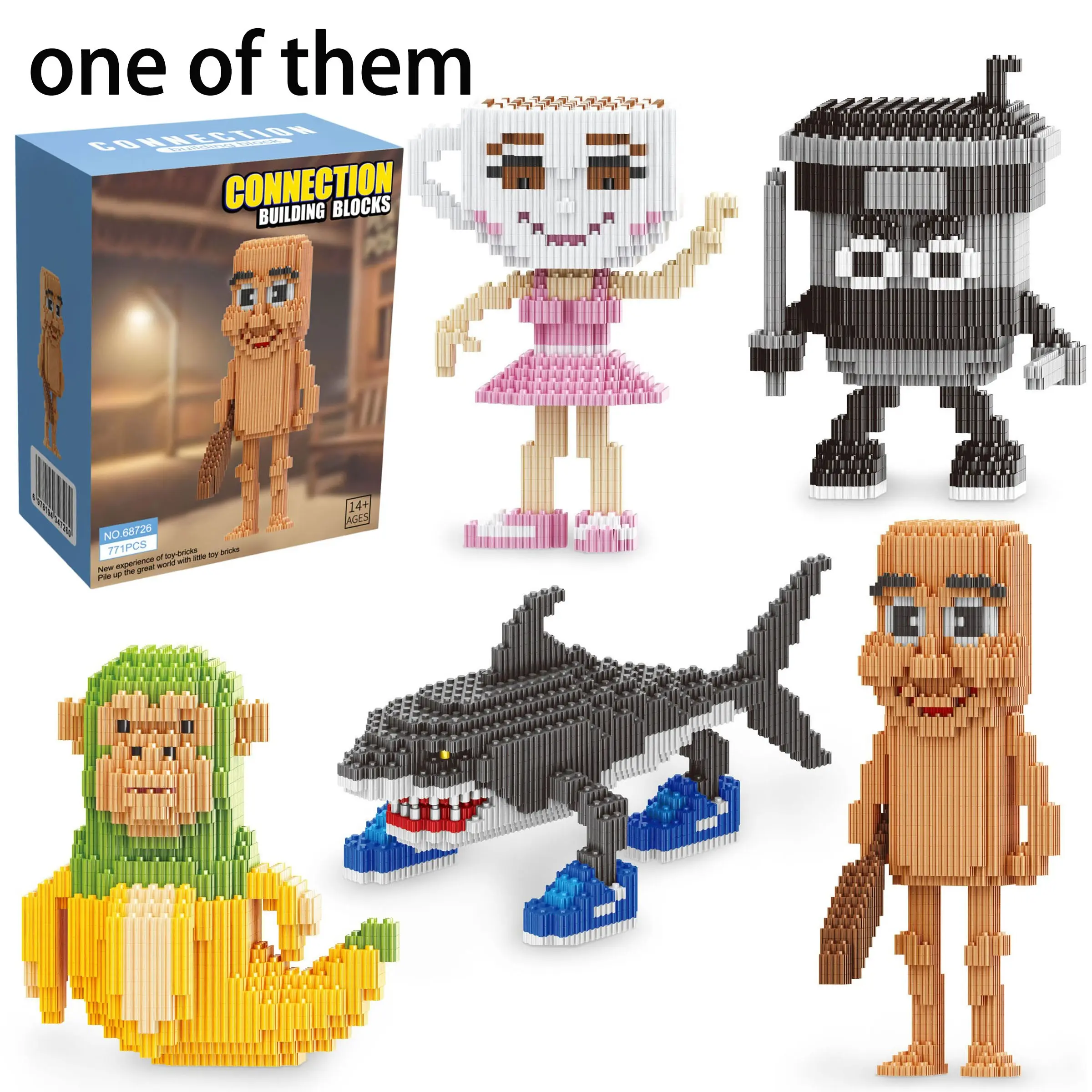 Unique Creative Building Block Set, Plastic Building Blocks, Perfect Gift for Birthdays, Halloween & Christmas, Ideal for Collectors & Decorations