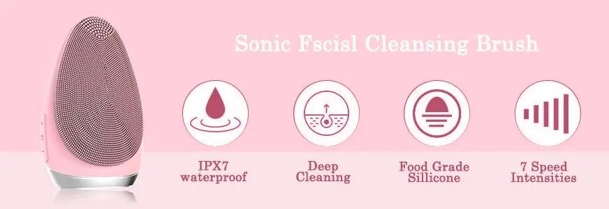 Limpiador Facial Cleanser Forever Remove Electric Liquid Silicon Face Cleaning Wash Device Waterproof Men Skin Care Brush