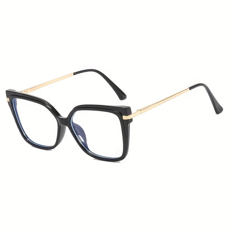 Free shipping New Fashion TR90 Retro Women's Flat Mirror Latest Trendy Square Decorative Glasses