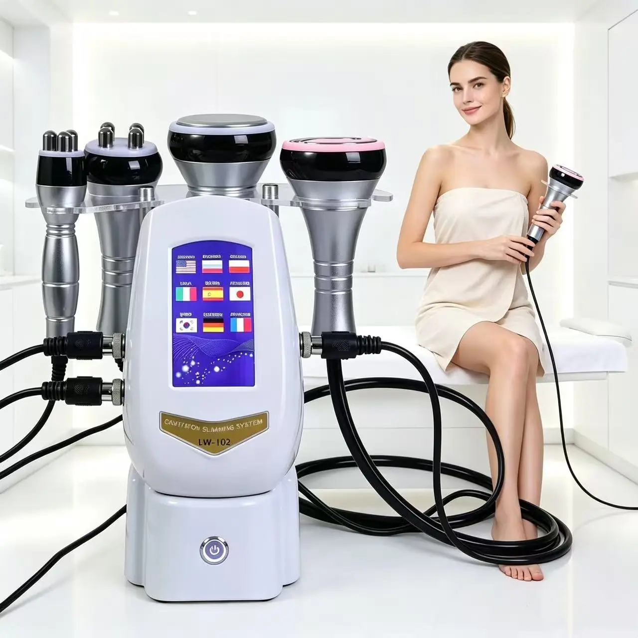 Home Salon Body Sculpting Massage Device, 4-In-1 Skin Care Beauty Machine, New Model Lw-102, Power Consumption 100-240v, No