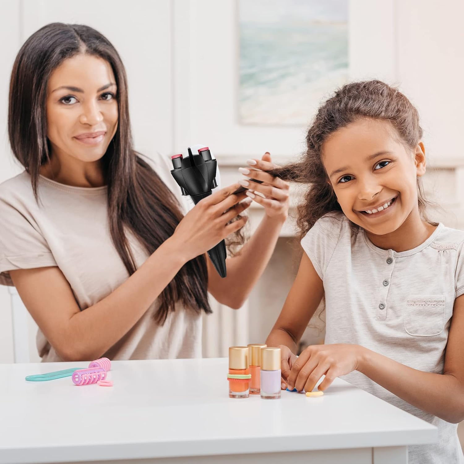 Automatic Braider Machine, Electric Braiding Tool for DIY Hairstyles, 360-Degree Rotating Smart Curling Tool for Perfect Christmas Gift