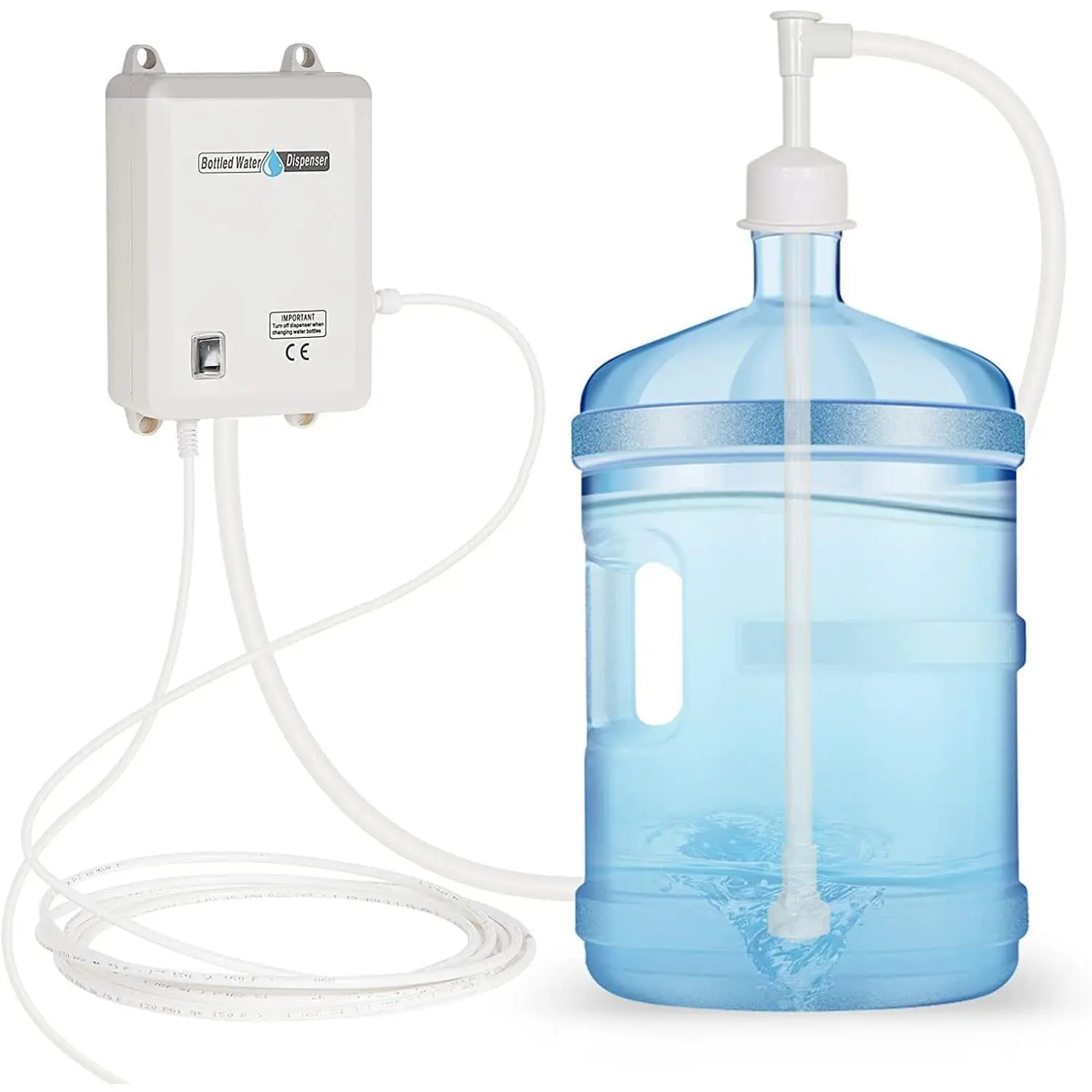 Bottle Water Dispenser Pump System Self-Priming 110V AC  Plug Drinking Water Pump Single Tube  Grade Suitable for Coffee/ Maker, Water Dispenser, Refrigerator, Ice Maker