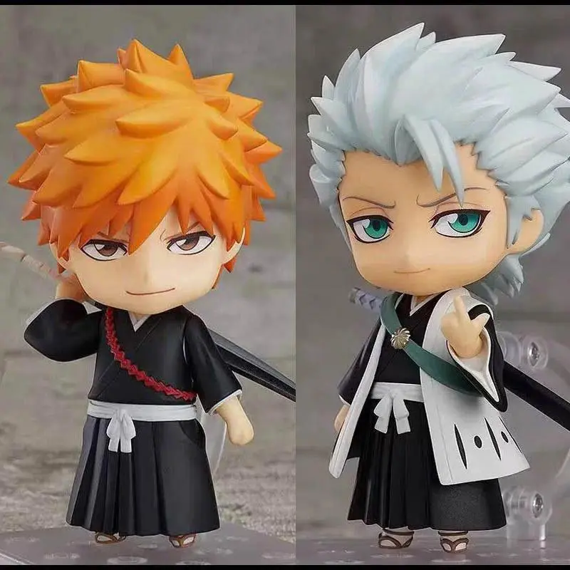 10cm Anime Bleach 991# Kurosaki Ichigo 1199# Hitsugaya Toushirou Pvc Figures Collectible Model Doll Regular Version Hobby Toy