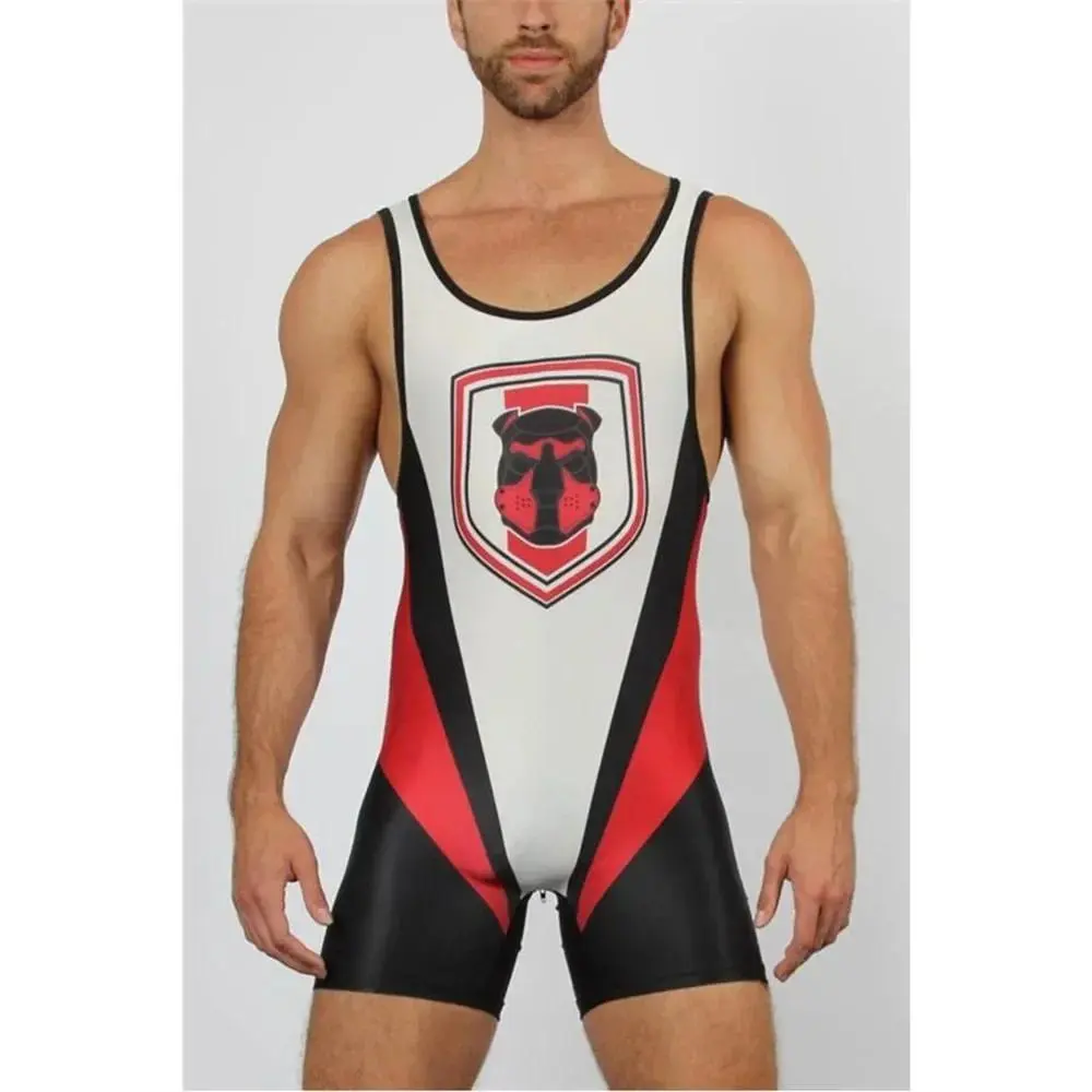 Men's High-Elastic Sleeveless Wrestling Singlet - High Flex Fitness Sportswear Set, Active Sportswear for Training & Competition