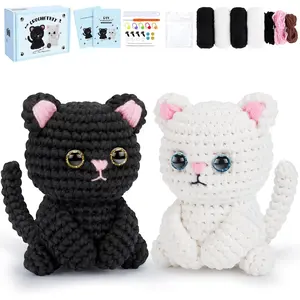 Crochet Kit for Beginners,  Crochet Kits Complete Starter Kit with Step-by-Step Video Tutorials, Knitting Kit Adults, DIY Craft  for Birthday, Valentine's Day, Christmas