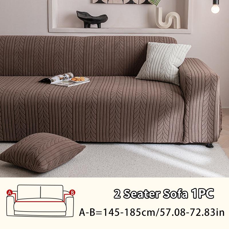 High-Density Thickened Sofa Cover with Leaf Pattern, Easy-Clean Pet-Resistant Protector, Durable Furniture Protection, Universal Sofa Protector