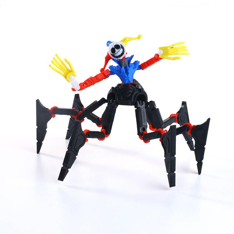 3D Printed Horror Monster Action Figure Movable Joints Desktop Ornament Stress Relief Toy Gift for Game Fans