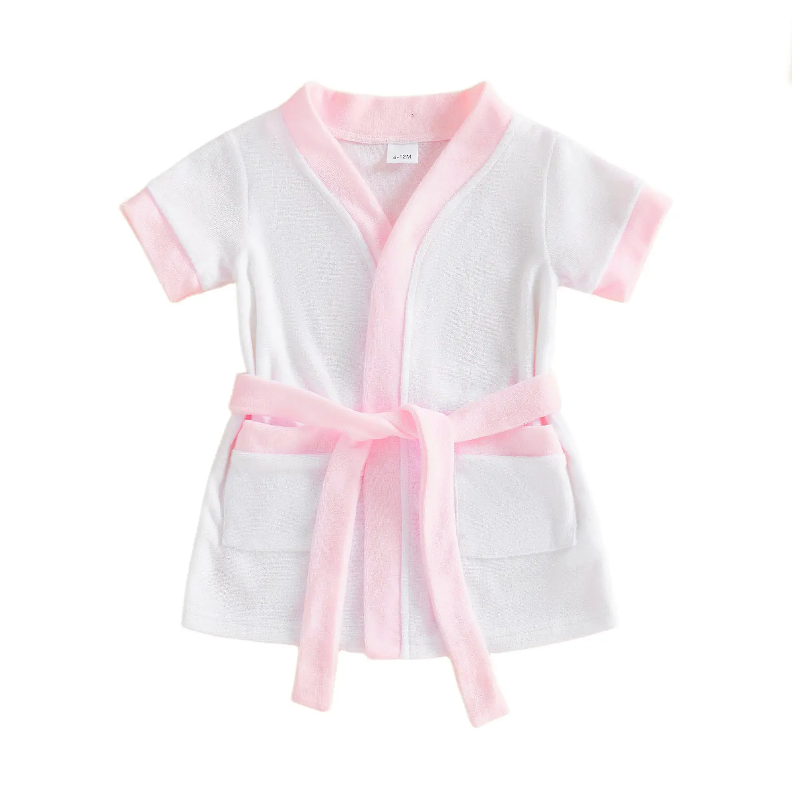Canrulo Baby Robe Dressing Gown - Super Soft Plush Fleece Bathrobe - For Baby Boy And Girl - Gift For Newborn To 6 Years - Consists Of Snuggle Hood 2 Large Pockets And Secure Waist Tie