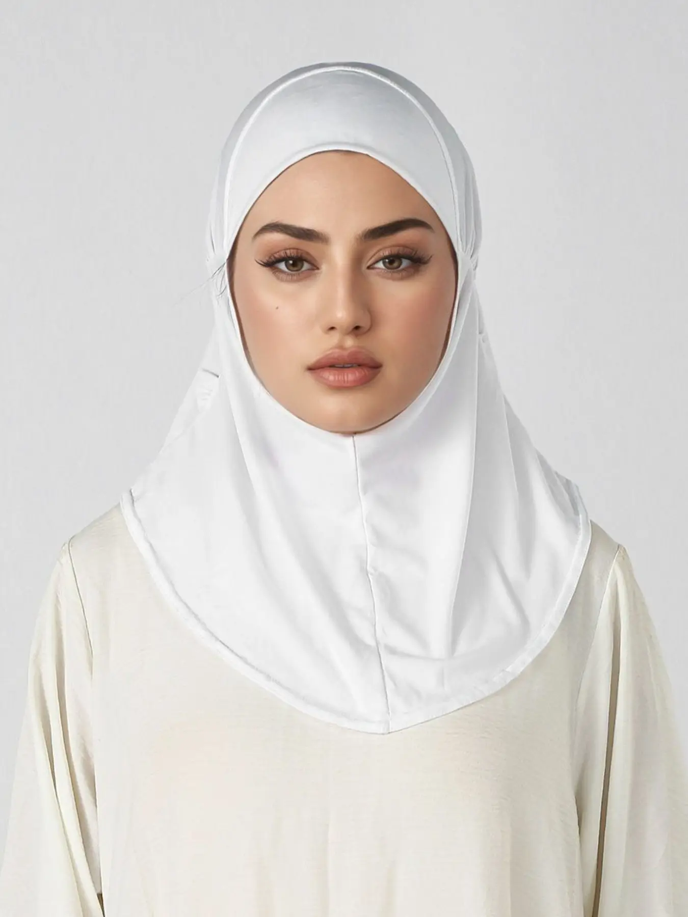 Women's Fashionable Breathable Headscarf, Elegant Casual Muslim Scarf, Ideal for Daily Outing, Shopping, All Seasons