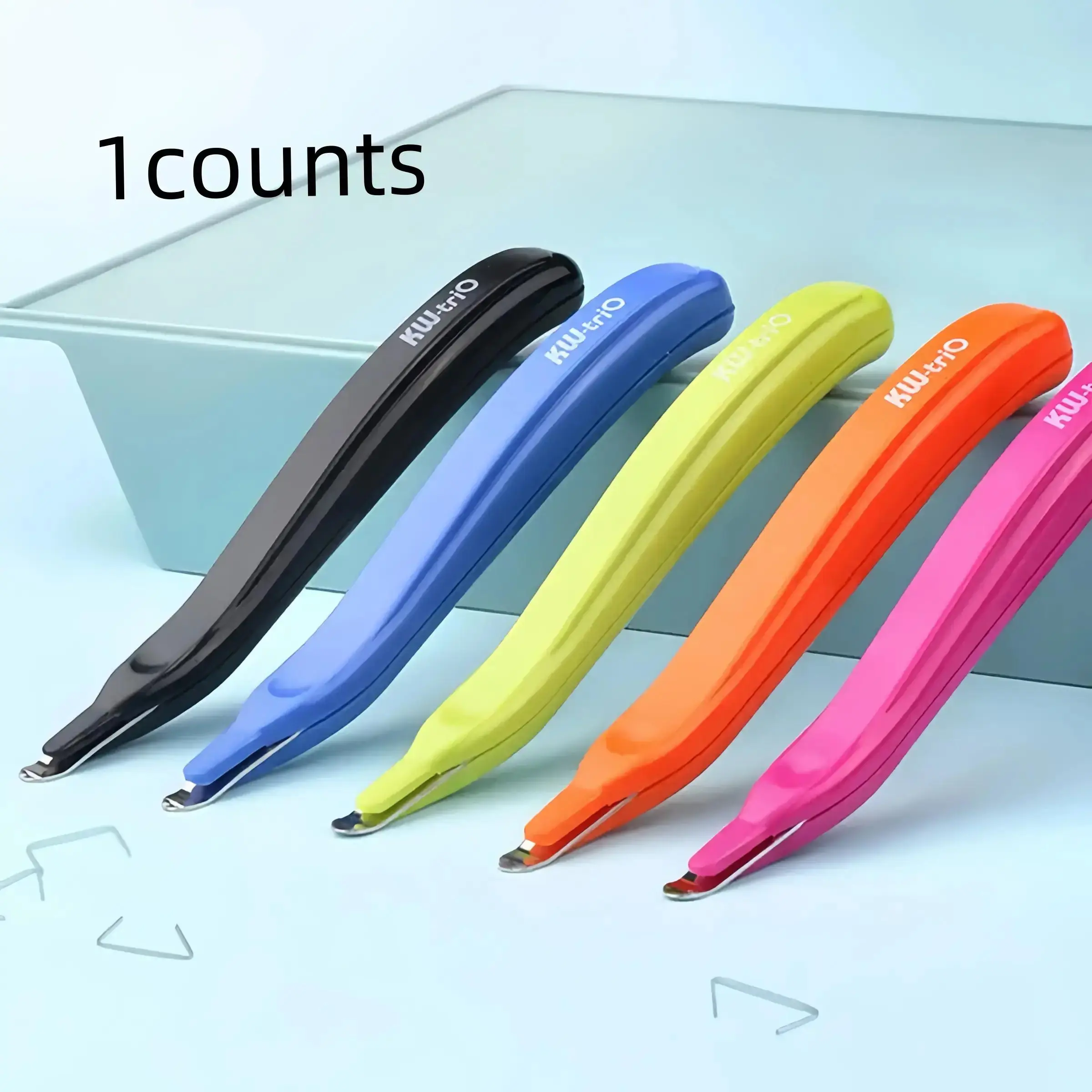 Pen Shaped Staple Remover, 1/2 Counts Portable Mini Staple Puller, Office Binding Supplies Office Accessories for Home School Dormitory Office