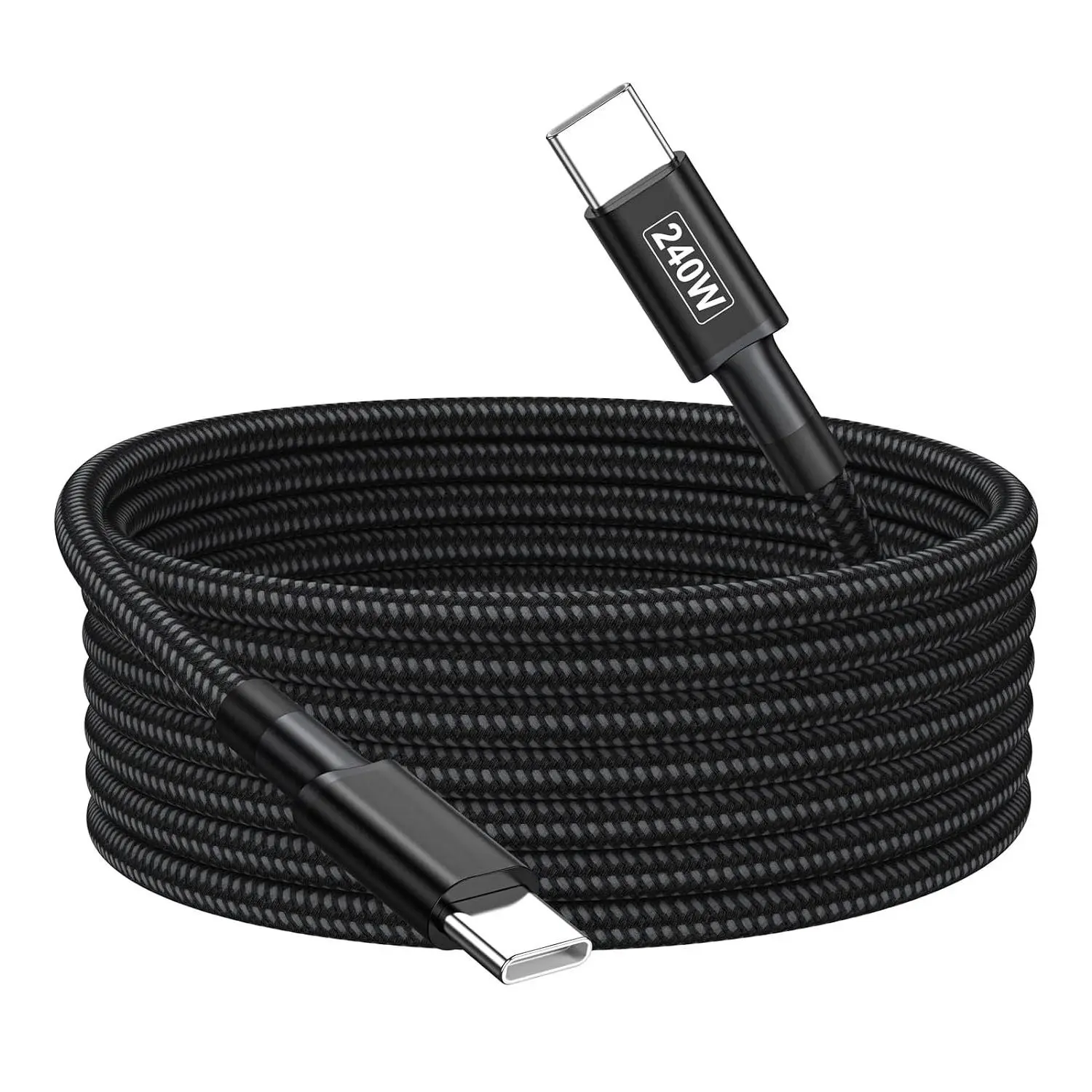 10ft USB C   , 240W Hign Power Delivery USB-C Charge Cord for Laptop MacBook Air/Pro/Neo iPads  15/16/17 Galaxy S24/25/S26 and