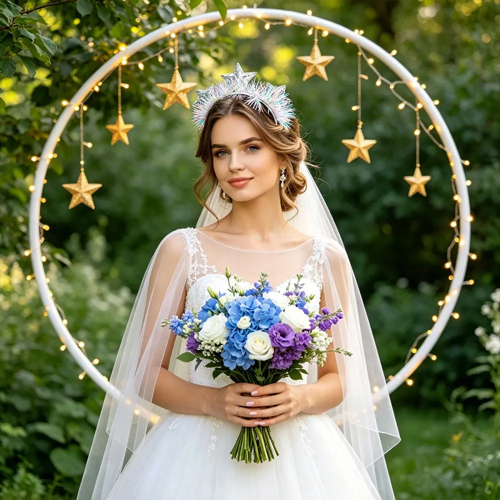 New Year Hair Accessories Set, Star Clips and Glitter Headbands, Perfect for Women, Ideal for New Year Eve, Christmas, Festivals, Cosplay, Birthday Parties