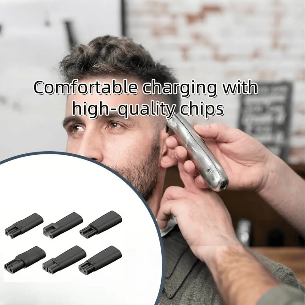 6pcs for Universal Electric Hair Clipper Beard Trimmers Razor Shaver Power Adapter USB Type C Charger Convetor Adapter