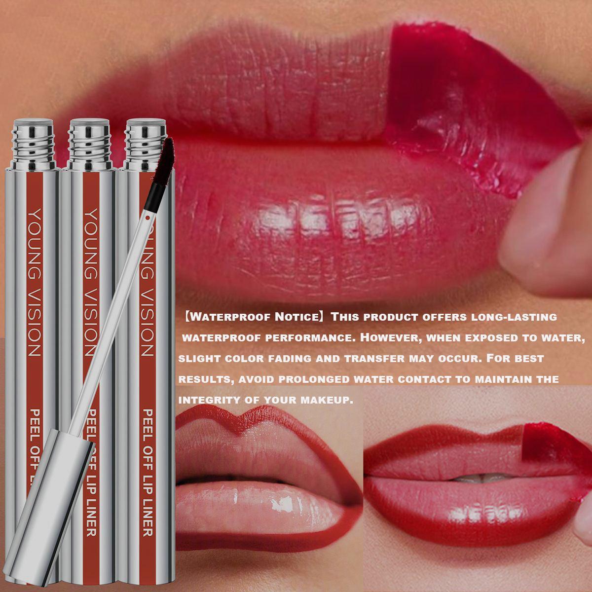 YOUNG VISION Lip Liner Pens Balm with Upgraded, Moisturizing Formula, 3 Counts/set Defines Lips with Smooth, Precise Color Makeup