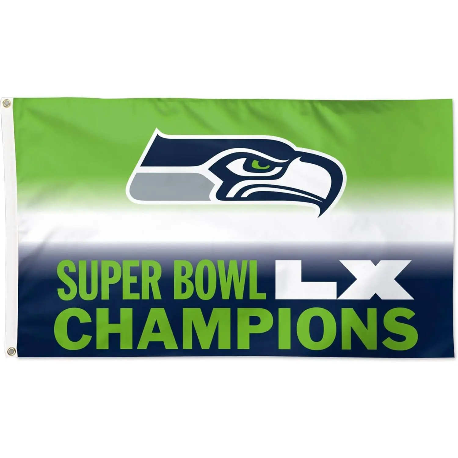 WinCraft Seattle Seahawks Super Bowl LX Single-Sided Deluxe 3' x 5' Flag WinCraft Seattle Seahawks Super Bowl LX Single-Sided Deluxe 3' x 5' Flag