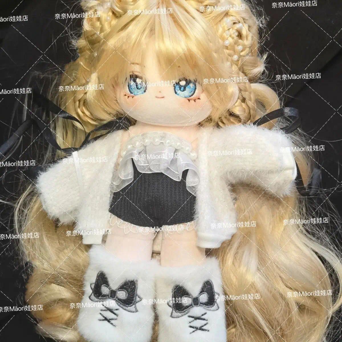 Stuffed 25cm Anime Genshin Impact Navia Cute Long Leg Body Cosplay Cotton Plush Doll Body Dress Up Plushies Toys Figures Gifts