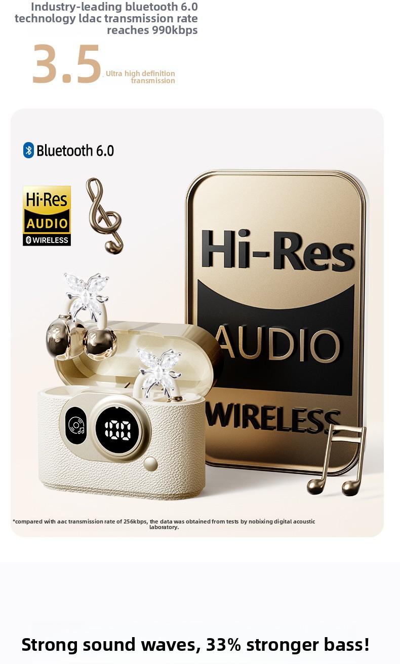 2026 Hot-Selling Retro Camera Style Bluetooth Earphones, True Wireless Clip-On, High-Quality Sound, Noise Reduction for Calls, Compact and Portable