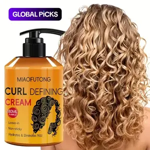 Argan Oil Curl Defining Cream, Hydrating Styling Haircare Conditioner For All Hair Types, Enhances Shine, Boosts Volume, Ideal For Dry & Frizzy Hair (Frizz Control & Moisture Lock)