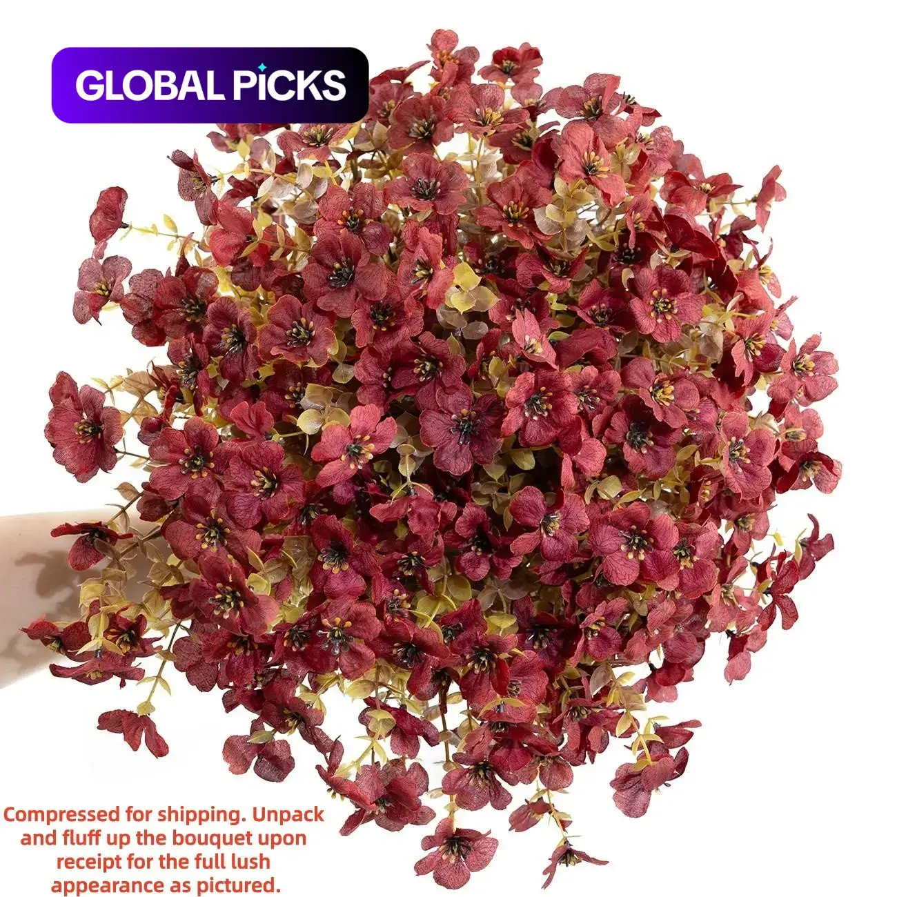 12 Artificial Autumn Flower Stems, Simulation Plants for Thanksgiving, Halloween, Christmas, Wedding, Party and Home Garden Decoration, Fake Flowers, Artificial Flower Arrangement #GLOBAL PICKS