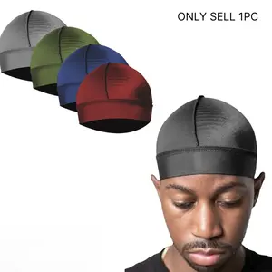 Silky Wave Cap for Men – Soft Breathable Durag Skull Cap Hat – Fits 360, 540 & 720 Waves – Stretchy Comfortable Wave Training Cap