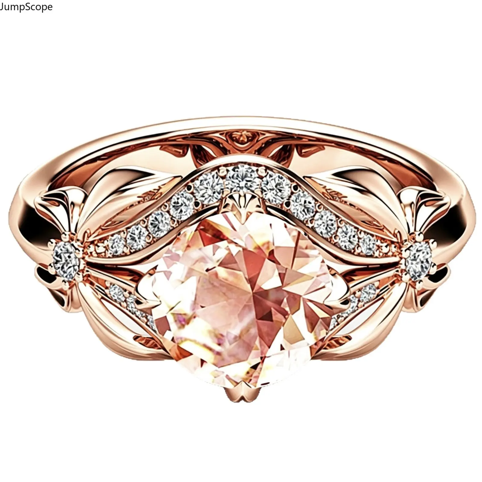 Romantic Feminine Ribbon Bow Shape Zircon Stone Engagement Ring, Ideal for Wedding Prom & Sentimental Gifts for Her (Indoor Recreation Accessory), Mdf+Steel