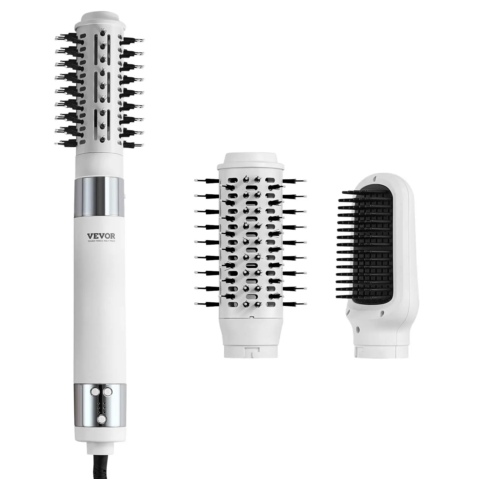 【Summerfinds】VEVOR Hair Dryer Styler, Ionic Hair Dryer Brush, 110,000RPM High-Speed Hot Air Styler with Brushless Motor, Oval & Paddle Brush, Blow Dryer Brush Styling Tool for Fast Drying Volumizing Straightening