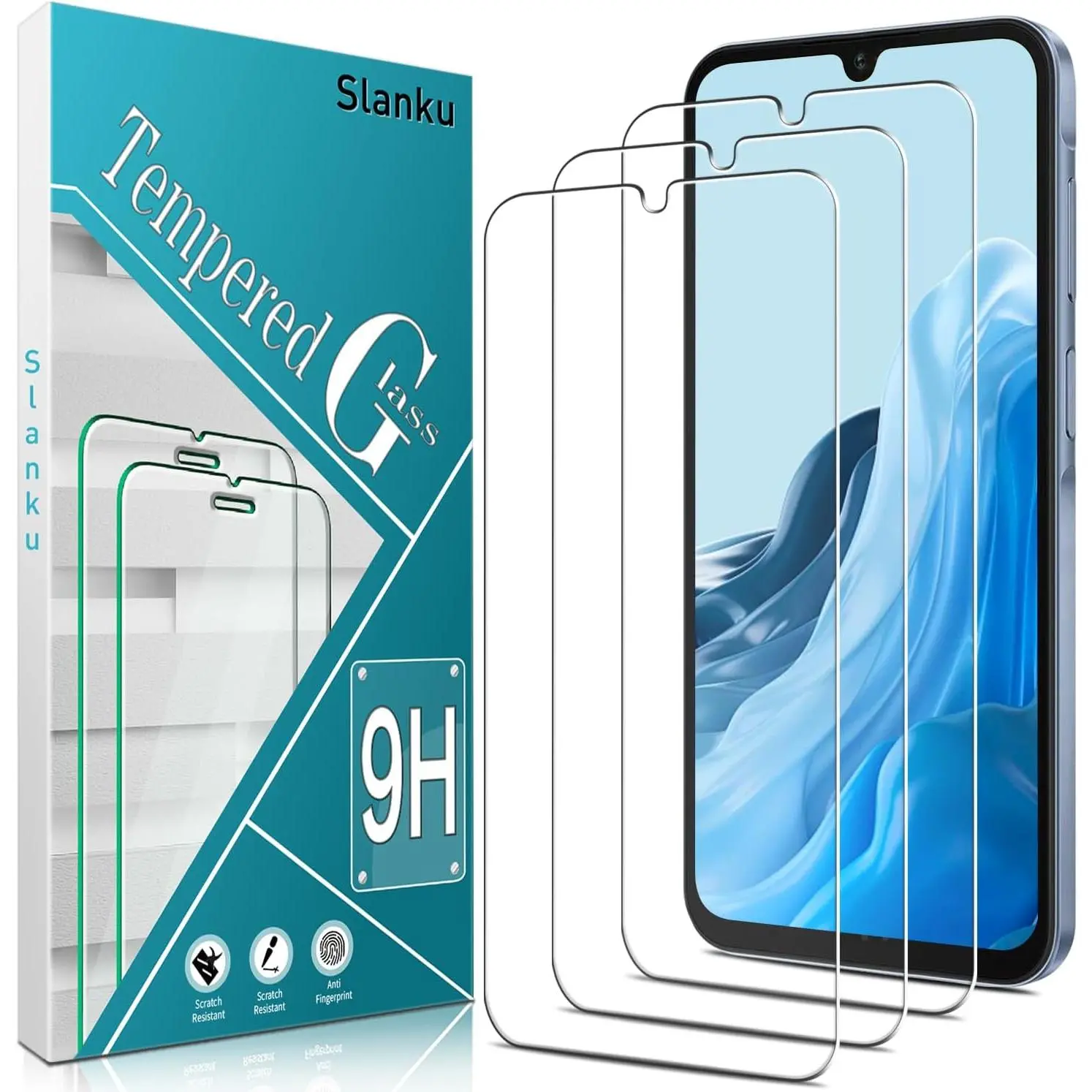 (3 Pack) Tempered Glass Screen Protector for Samsung Galaxy A25 5G, Phone Accessories, Touch Sensitivity, Scratch Resistant, Bubble-Free, Case Friendly, with Box