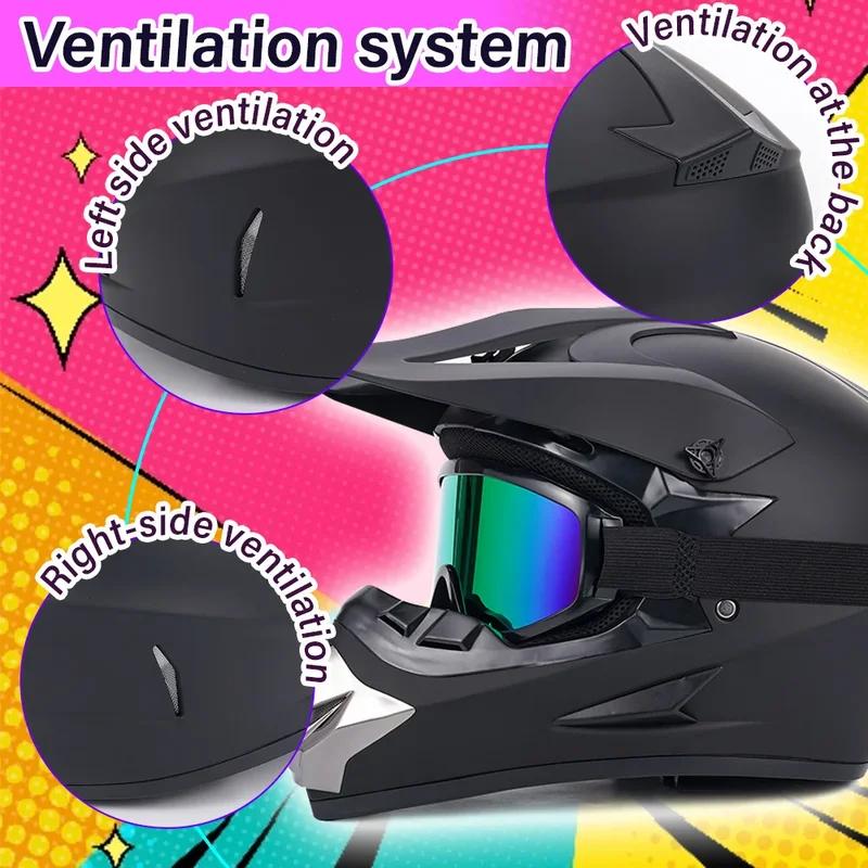 Man Woman Motocross Motorcycle Helmet ATV Motocross MTB MTB DH Racing Helmet Cross Helm Capacetes Send 3 pieces gift.