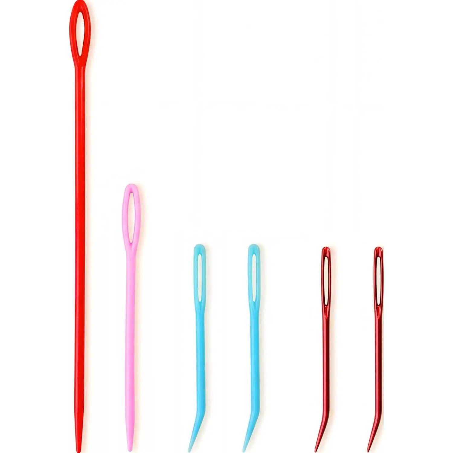 Yarn  Large Eye for Crochet & Knitting - 6 count Tapestry  Set, Bent Tip Steel & Plastic Darning  for Weaving in Ends