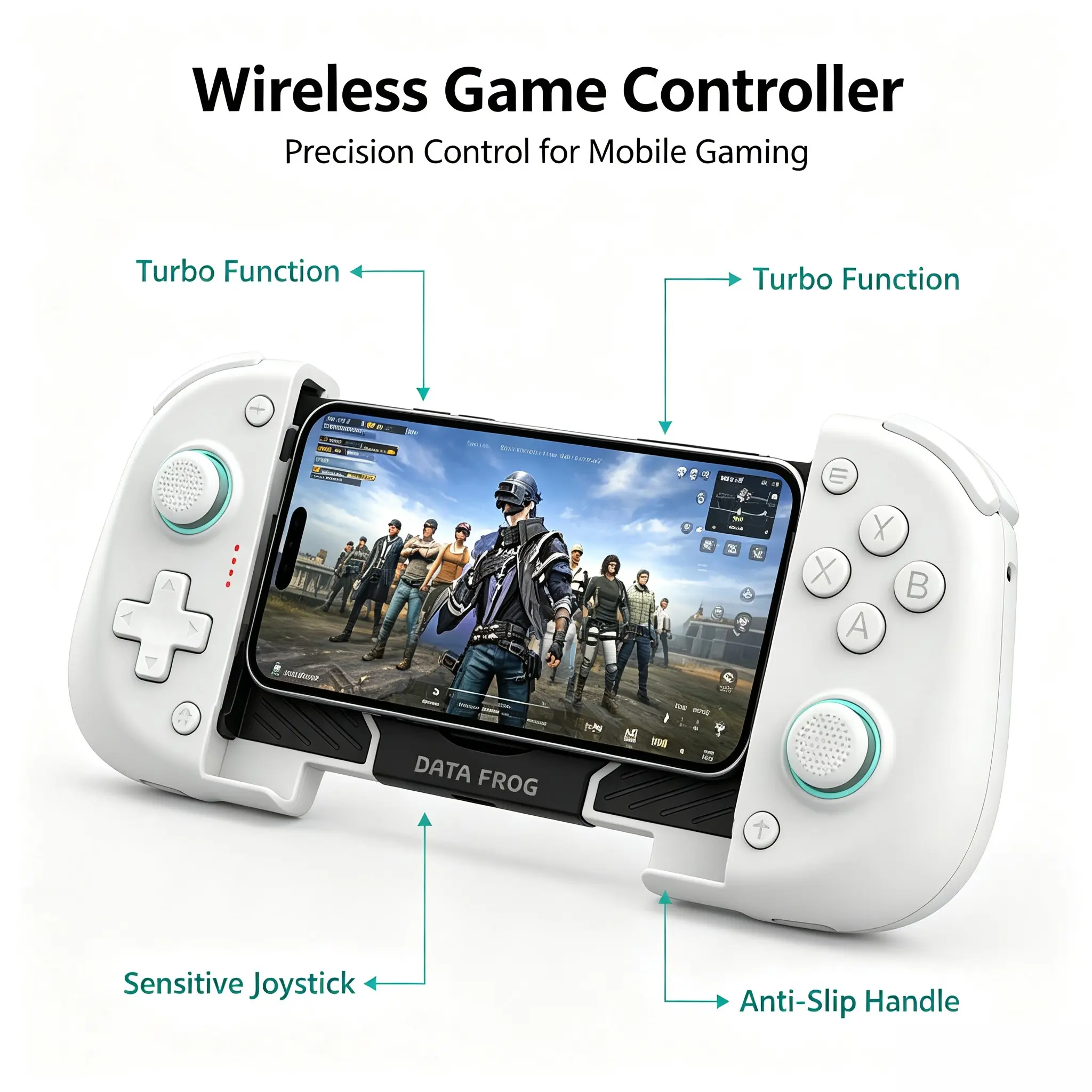 Upgraded Hall effect telescopic game controller, in cooling fan to prevent overheating, low latency Bluetooth game controller suitable for iPhone, Android PC, portable wagon game accessories, Wireless Gaming Gamepad