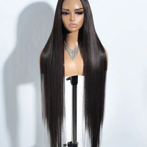 38 Inch Long Straight Lace Front Wigs for Women, Gorgeous Fluffy Wigs without Bangs, Synthetic Heat Resistant Fiber Pre Plucked Hairline Wigs for Party, Daily Use #GLOBAL PICKS
