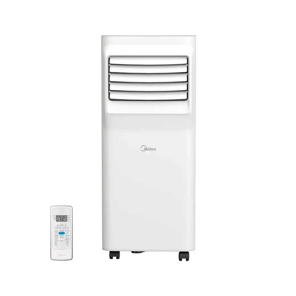 Refurbished Midea  3-in-1 Portable Air  | Cools, Dehumidifies, Ventilates | Washable Air Filter | Easy Install with Hardware & Guide | Lightweight & Portable for Room-to-Room Use | Pre-Owned Midea Portable AC Unit conditioner