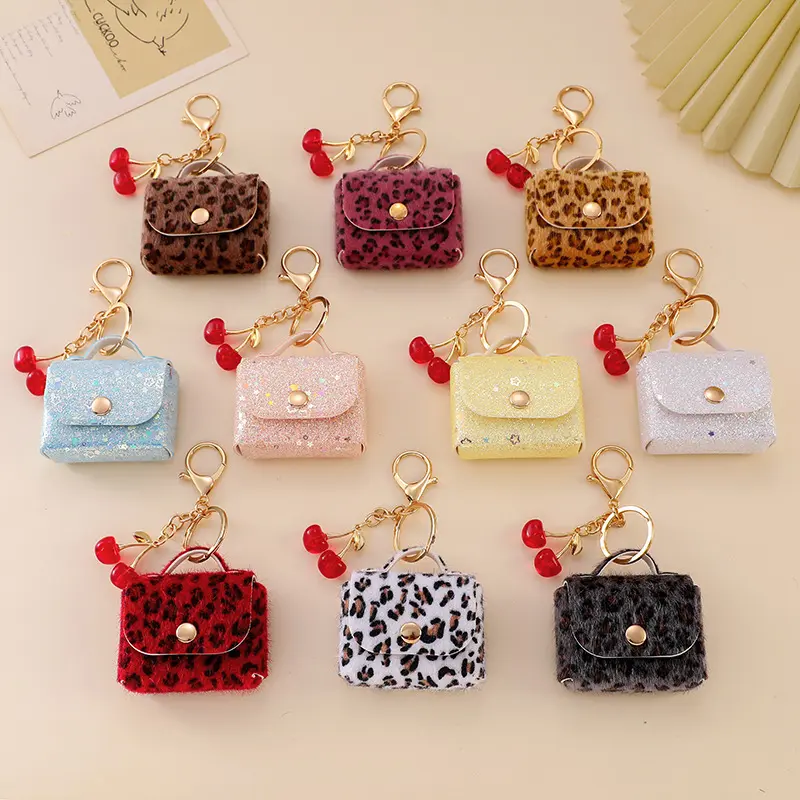 2026 new hanging plated color-retaining alloy keychain pendant, multi-colored and colorful bag decoration