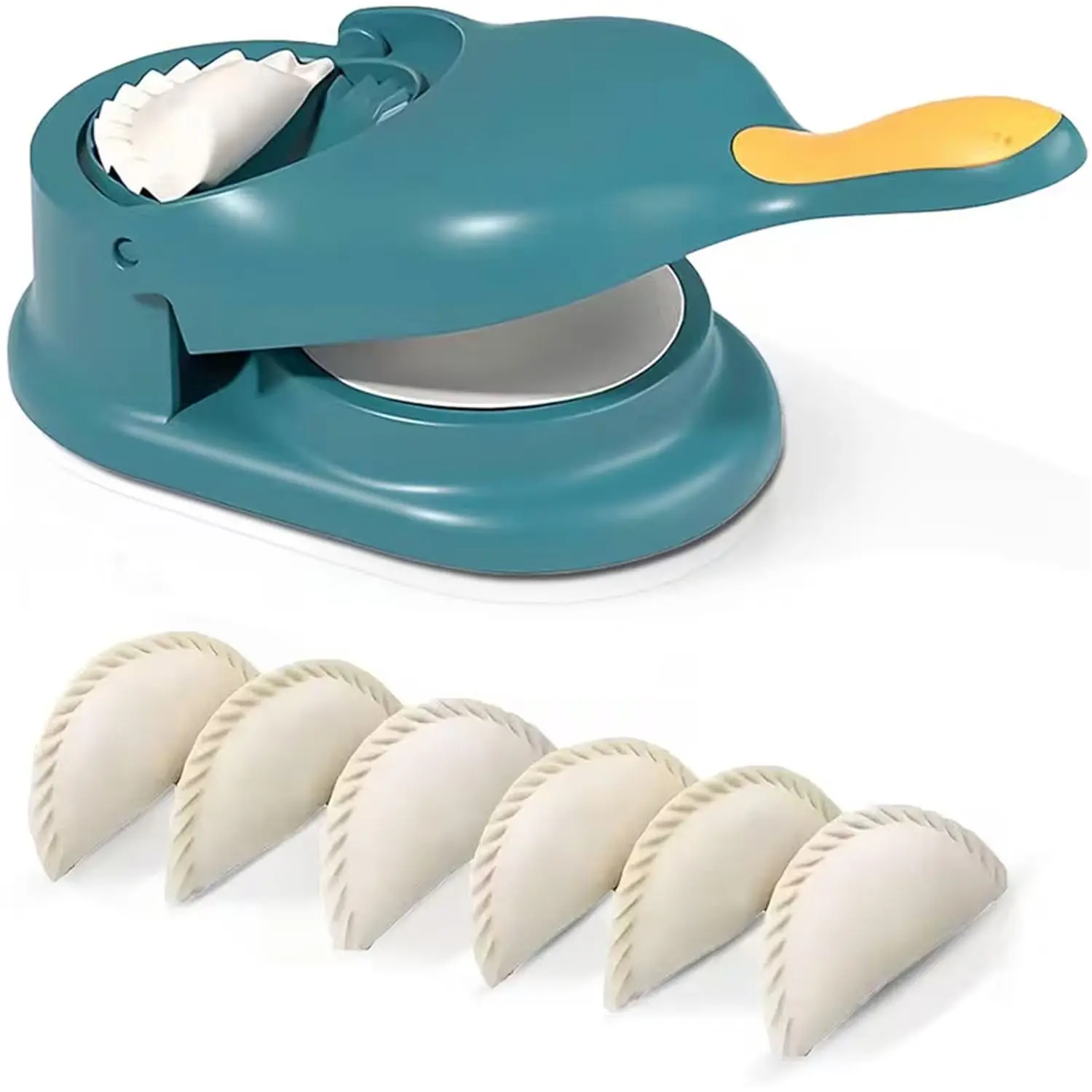 Two-In-One Dumpling Making Machine, Fully Automatic Manual Wrapper Pressing Tool, Ideal for Egg & Steamed Dumplings, Home Use Convenience, Kitchen Tool, Dumpling Skin Maker